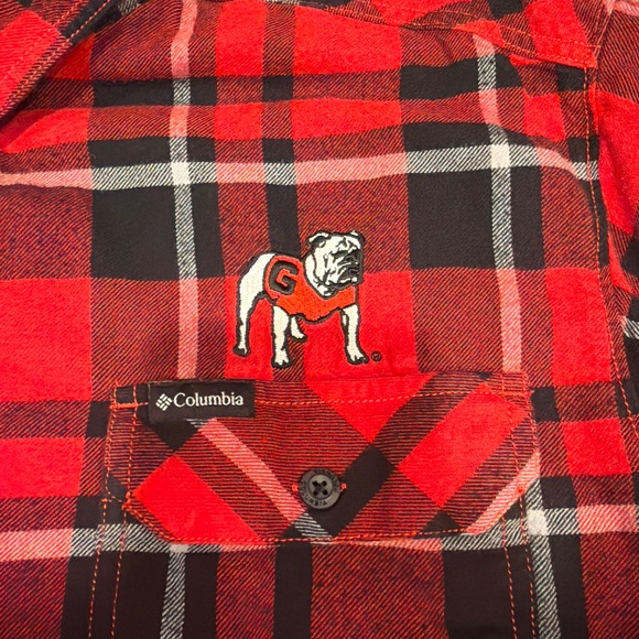 Men’s Columbia UGA flannel shirt Size XXL Georgia Bulldogs - Picture 3 of 3